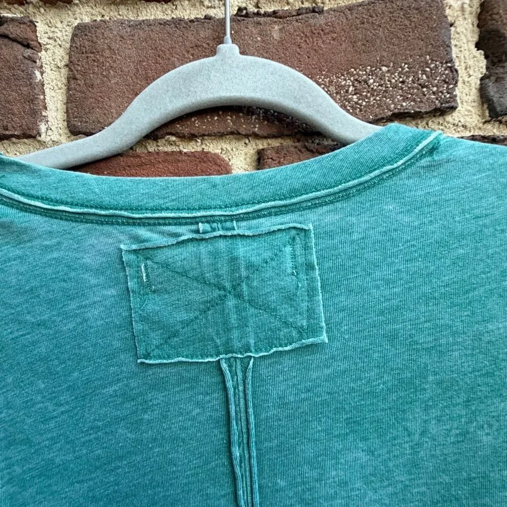 Free People X We The Free Vella Pocket Oversized Tee cypress green XL NEW